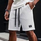 Striped Drawstring Shorts