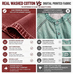 Washed Long-Sleeve Denim Shirt