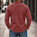 Acid-Wash Long-Sleeve Shirt