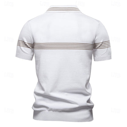 Quarter Zip Short Sleeve Polo