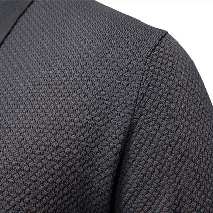 Business Casual Knitted Johnny collar Polo
