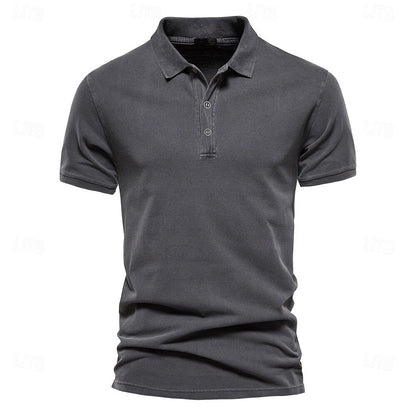 100% Cotton Work Business Polo - oukumen