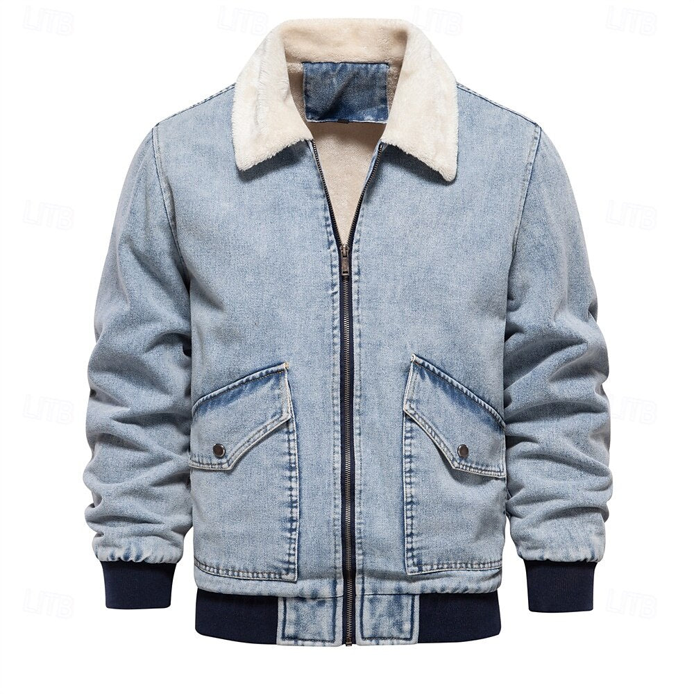 Winter Coat Denim Jacket - oukumen