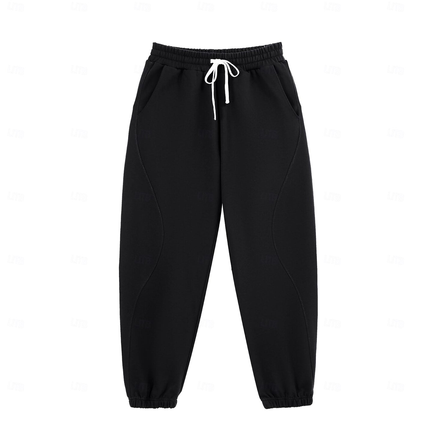 Patchwork Drawstring Active Joggers