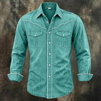 Acid-Wash Long-Sleeve Shirt