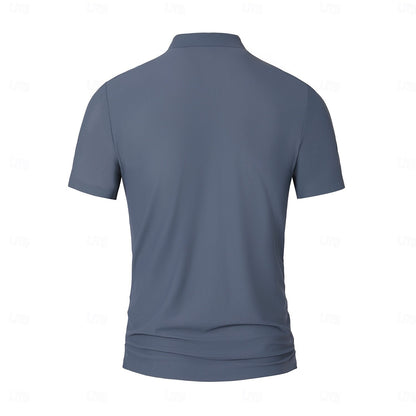 Performance Hidden Placket Stretch Polo