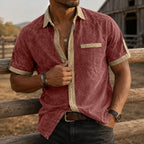 Short-Sleeve Denim Shirt