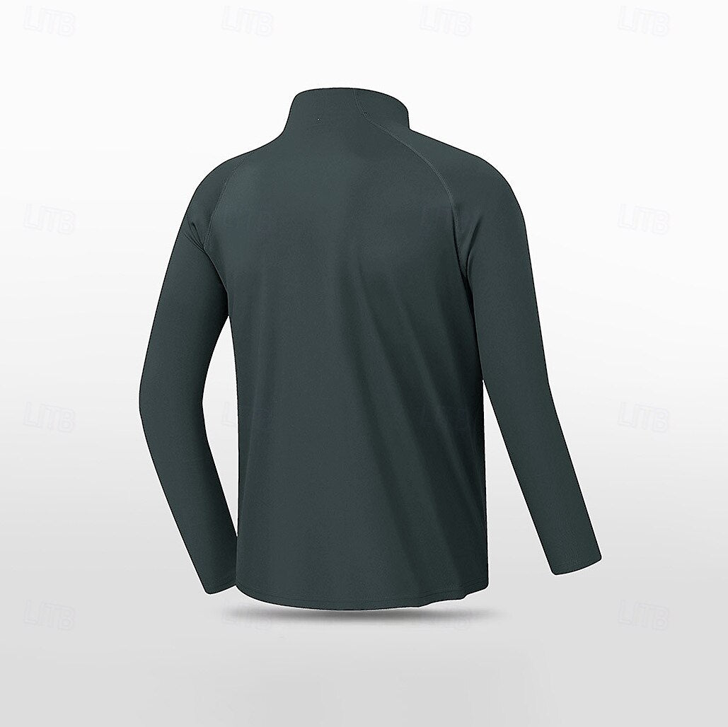 Non Iron Quarter Zip Sweatshirt - oukumen