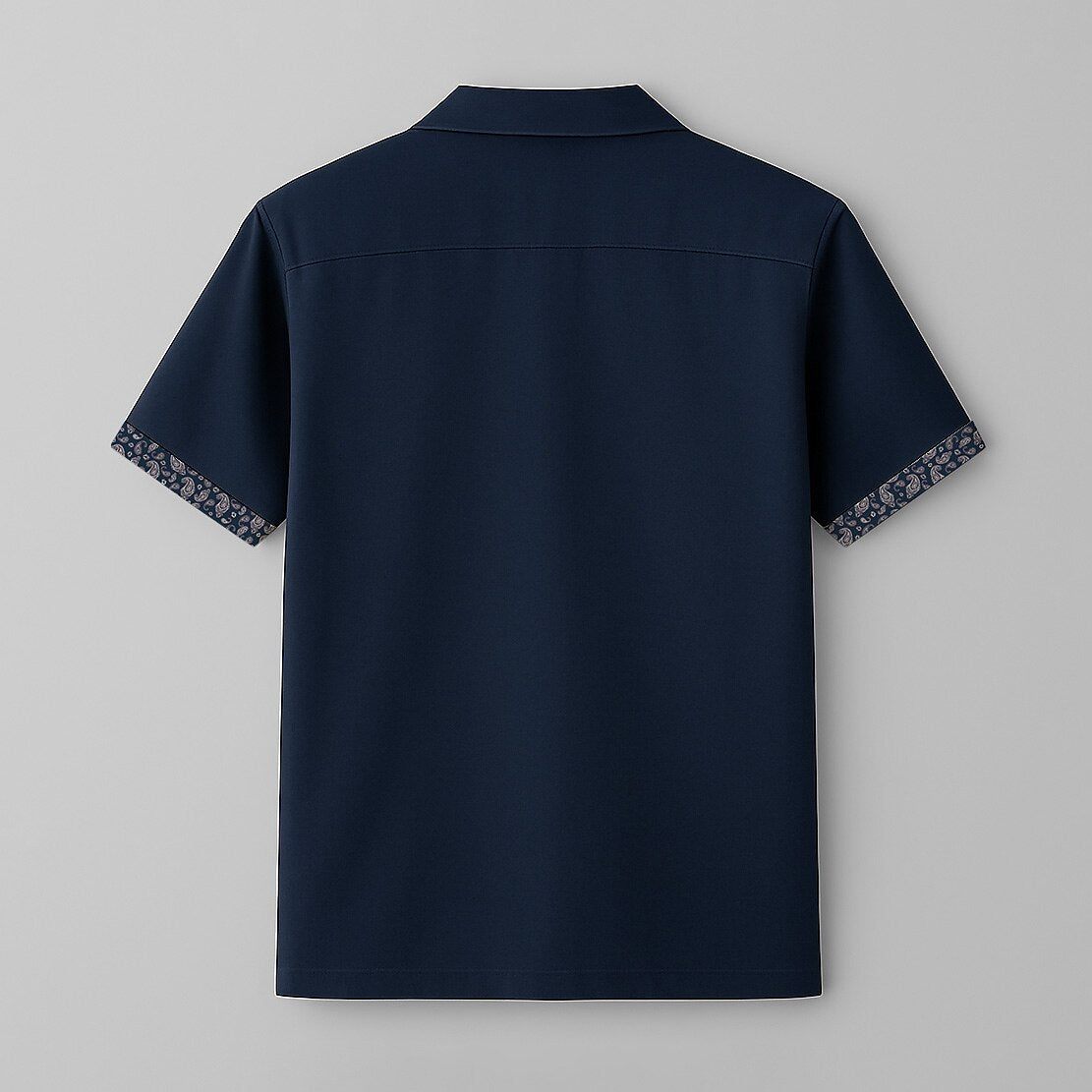 100% Cotton Cuban Collar Shirt - oukumen