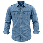 Acid-Wash Long-Sleeve Shirt