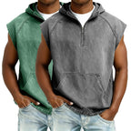 Acid-Wash Zip T-Shirt