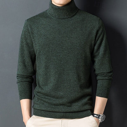 100% Wool Pullover Sweater - oukumen