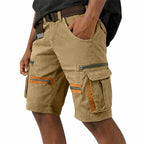 Zip-Detail Cargo Shorts