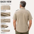 Short-Sleeve Denim Shirt