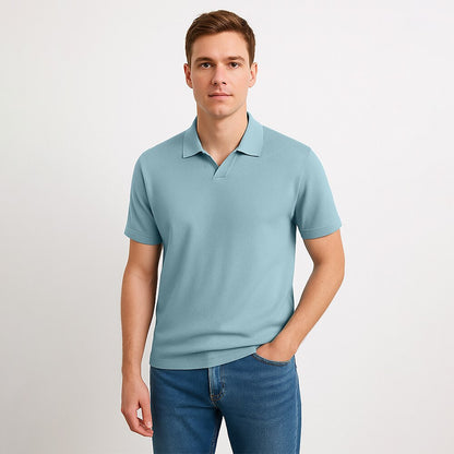 Luxury Blended Jacquard Polo Shirt