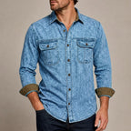 Long-Sleeve Denim Shirt