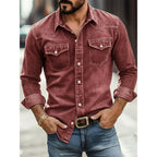 Garment-Dyed Long-Sleeve Shirt