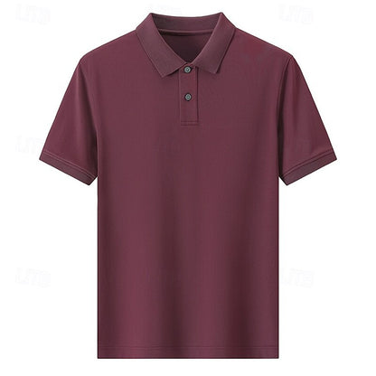 Turn-Down Collar Knit Polo