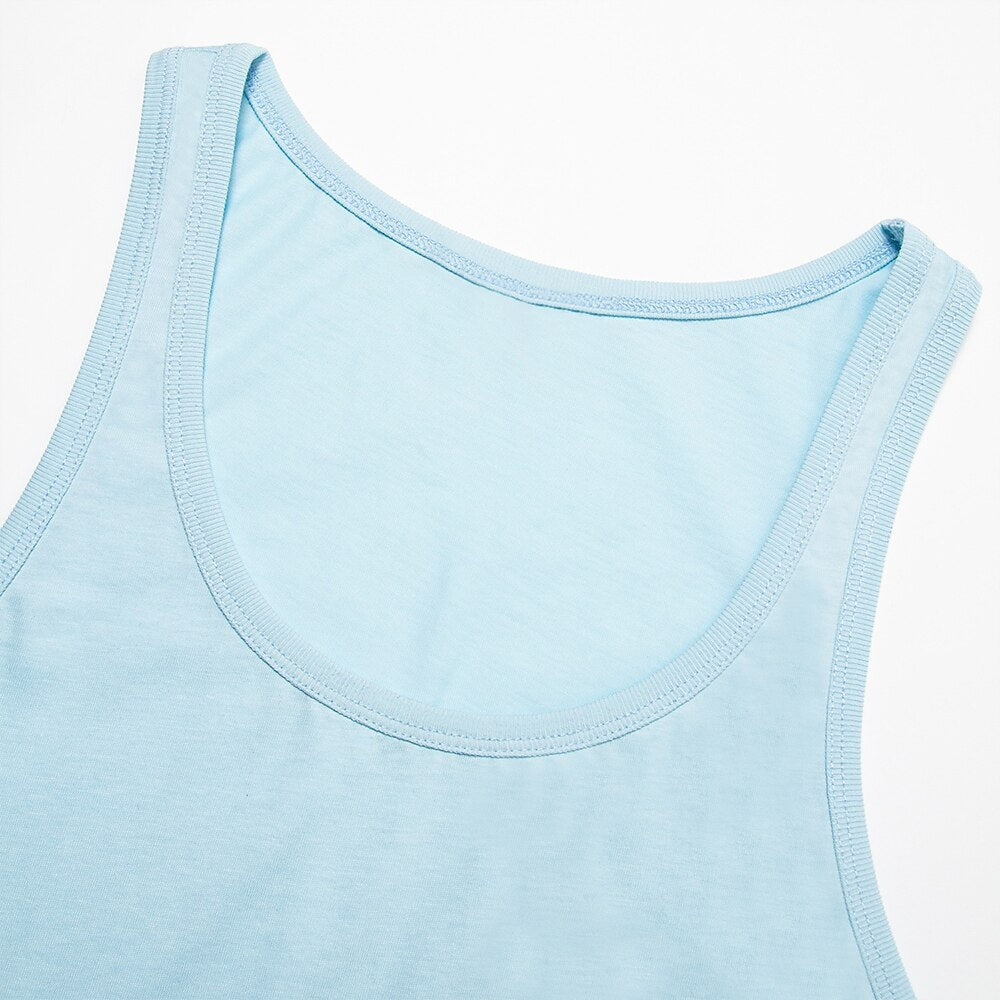 100% Cotton Crew Neck Tank Top