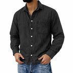 Acid-Wash Long-Sleeve Shirt