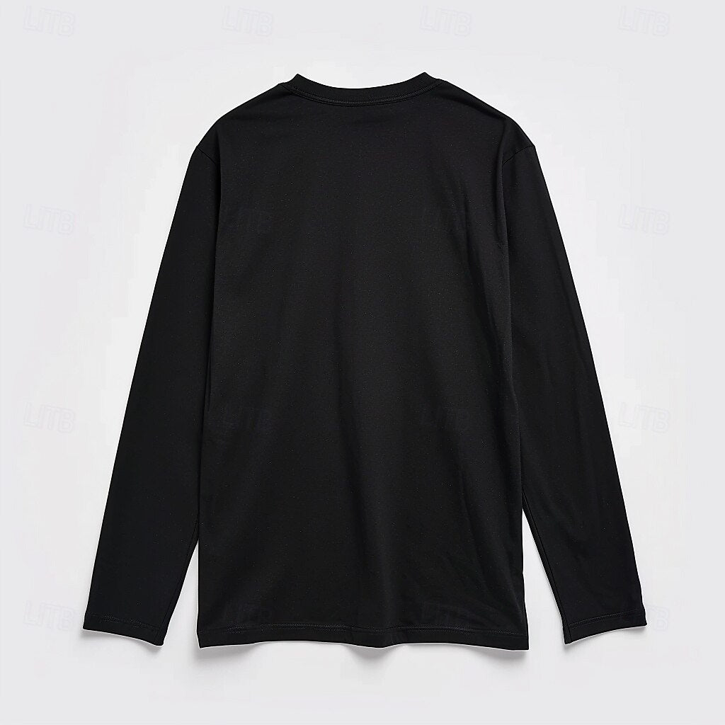 100% Cotton Henry Collar Long Sleeves T-Shirt - oukumen