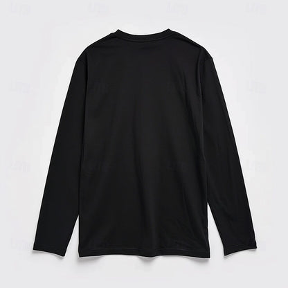 100% Cotton Henry Collar Long Sleeves T-Shirt - oukumen