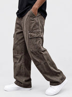 Drawstring Cargo Jeans