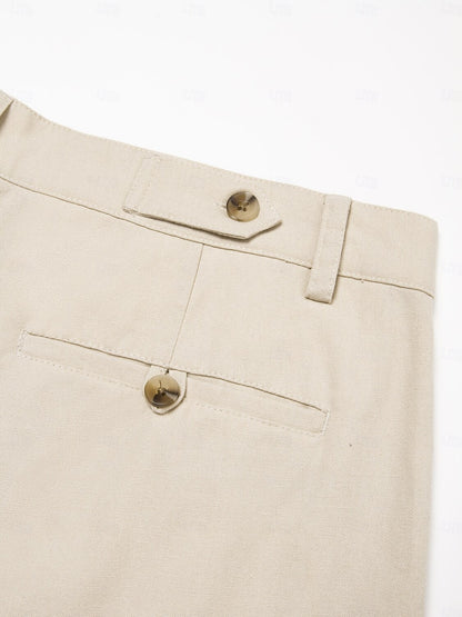 Summer Front Pocket Straight Shorts - oukumen