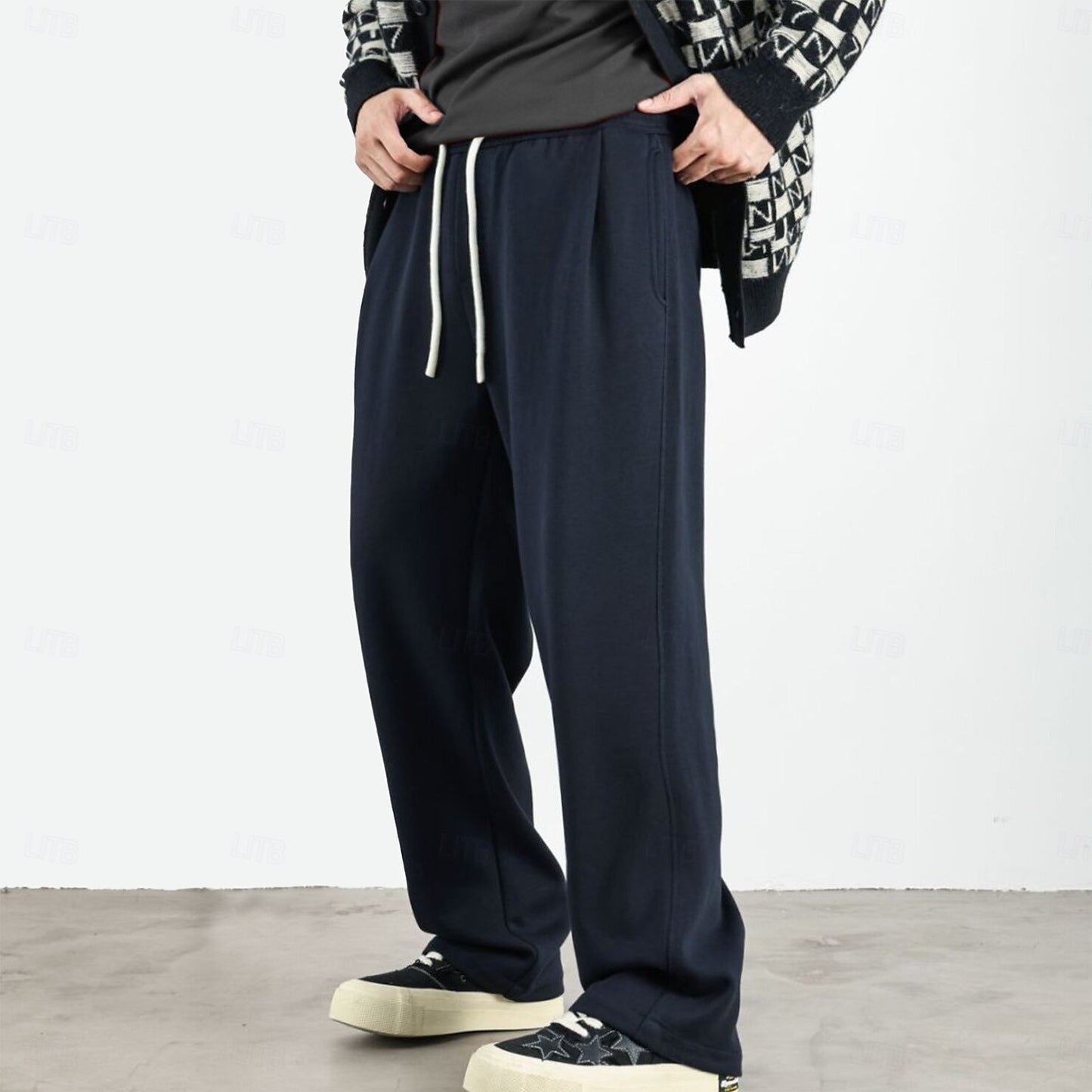 Fleece-lined Athletic Pants Active Joggers - oukumen