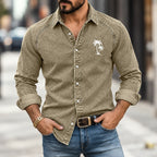Patchwork Embroidered Denim Shirt
