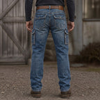 Patchwork Cargo Jeans