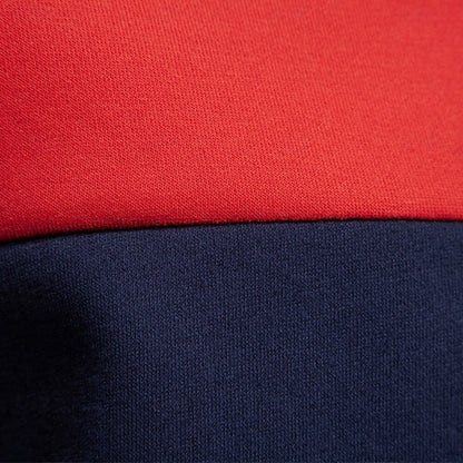 Color-Block Knit Polo Sweatshirt