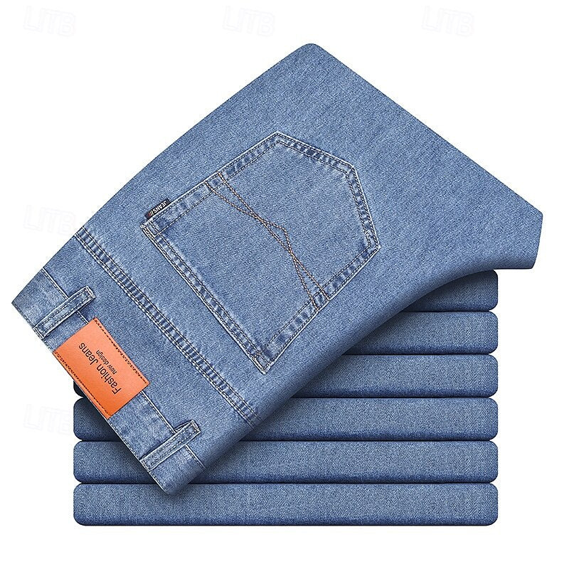 100% Cotton Jeans Full Length - oukumen