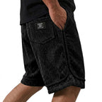 Elastic-Waist Corduroy Shorts