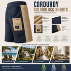 Patch-Pocket Corduroy Shorts