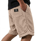 Elastic-Waist Corduroy Shorts