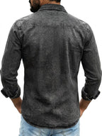 Garment-Dyed Long-Sleeve Shirt