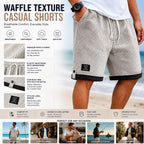 Color-Block Waffle Shorts