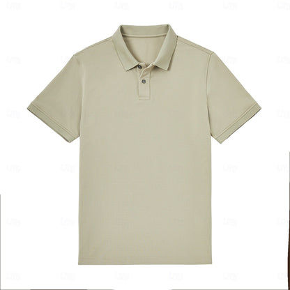 Turn-Down Collar Knit Polo