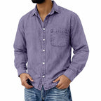 Acid-Wash Long-Sleeve Shirt
