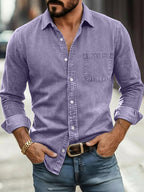 Acid-Wash Long-Sleeve Shirt