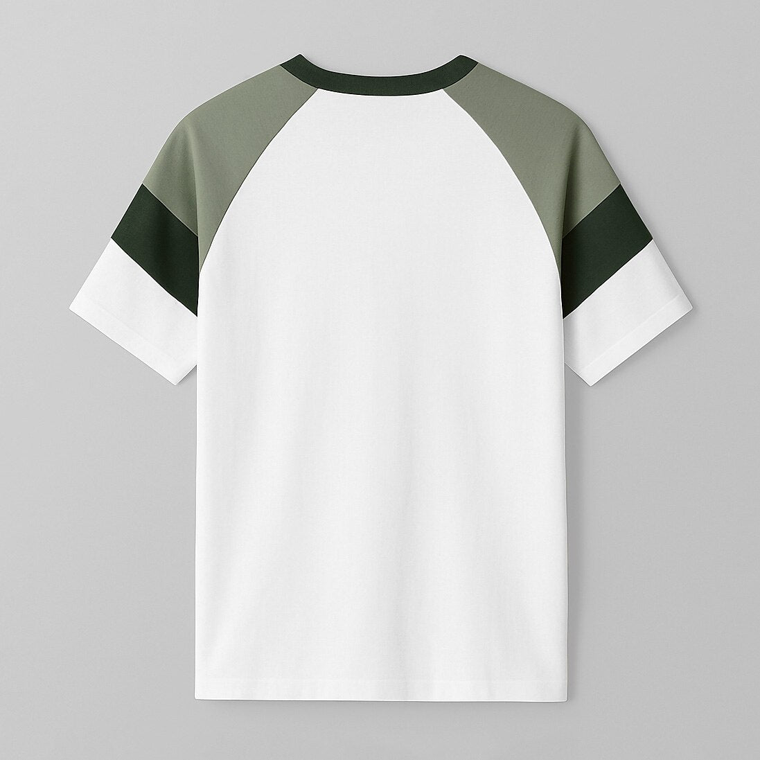 100% Cotton Color Block T-Shirt - oukumen