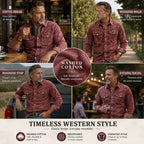 Acid-Wash Long-Sleeve Denim Shirt