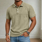 Distressed Acid-Wash Polo Shirt