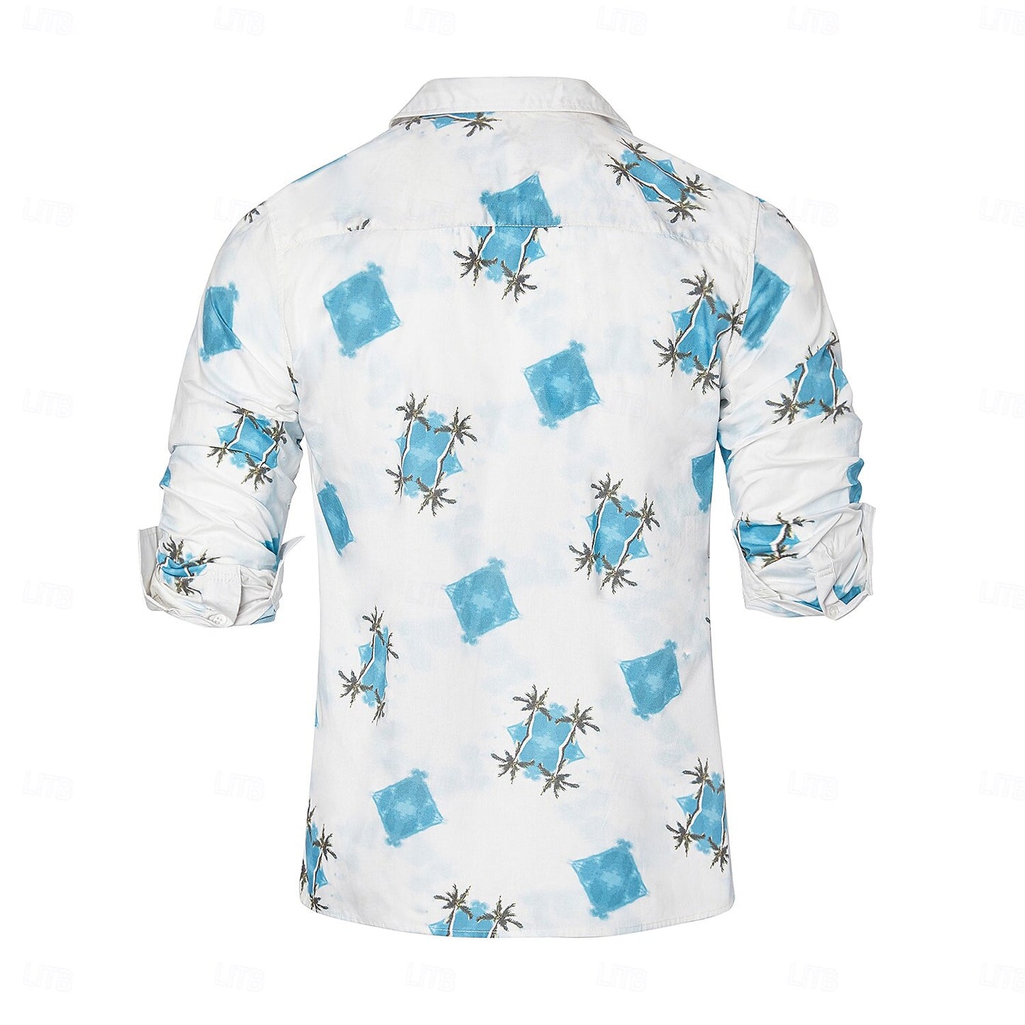 Palm Tree Cuban Collar Beach Shirt