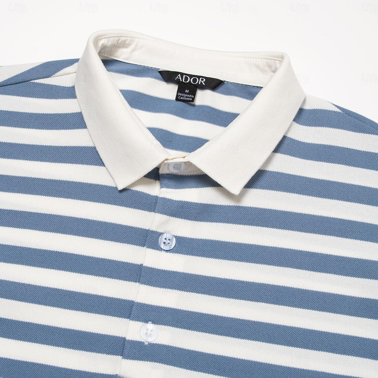 Stripes Casual Cable Knit Polo - oukumen