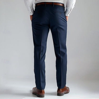 Wool Full Length Dress Pants - oukumen