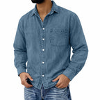 Acid-Wash Long-Sleeve Shirt