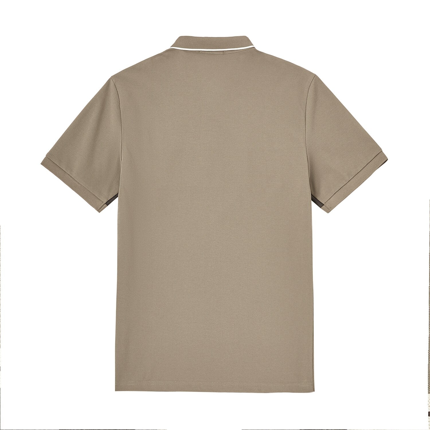 Cotton Blend Casual Colorblock Polo Shirt - oukumen