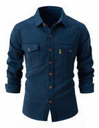 Acid-Wash Long-Sleeve Shirt